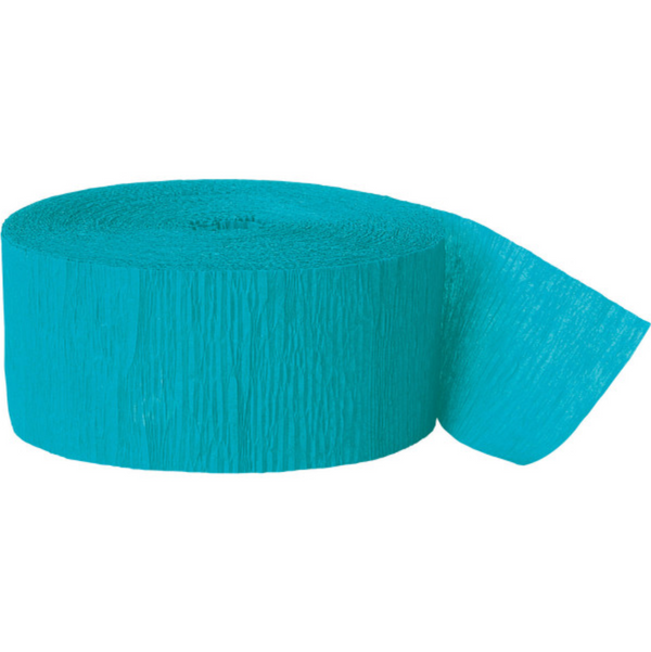 Teal Crepe Streamer (81 ft)
