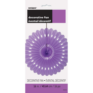Pretty Purple Solid 16" Tissue Paper Fan