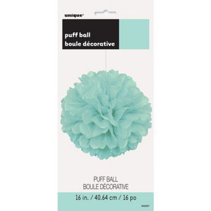 Mint Solid 16" Hanging Tissue Pom Pom