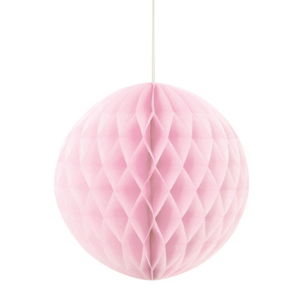 Lovely Pink Solid 8" Honeycomb Ball