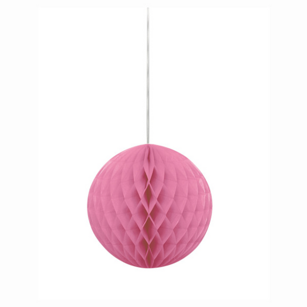 Hot Pink Solid 8" Honeycomb Ball