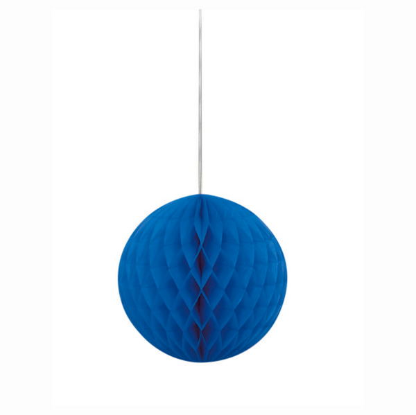 Royal Blue Solid 8" Honeycomb Ball
