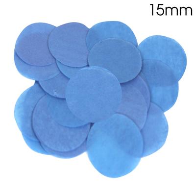 Tissue Paper Confetti Flame Retardant Round Blue (15mm x 14g )