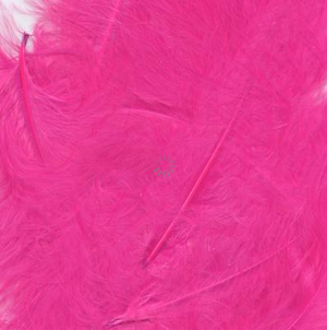 Craft Marabout Feathers Mixed sizes 3inch-8inch Fuchsia No.28 (8g bag)