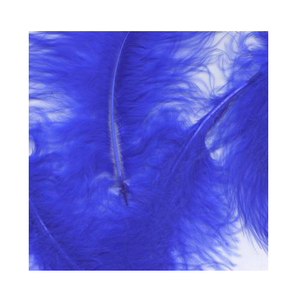 Craft Marabout Feathers Mixed sizes 3inch-8inch Royal Blue No.18 (8g bag )