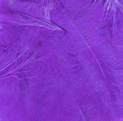 Craft Marabout Feathers Mixed sizes 3inch-8inch Purple No.36 (8g bag)