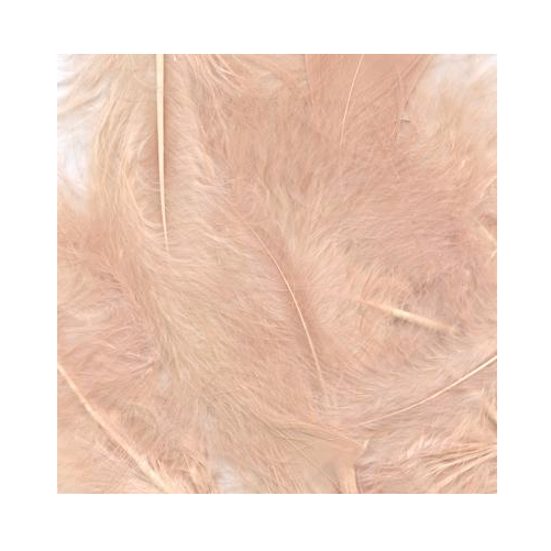 Craft Marabout Feathers Mixed sizes 3inch-8inch Rose Gold No.87 (8g bag)
