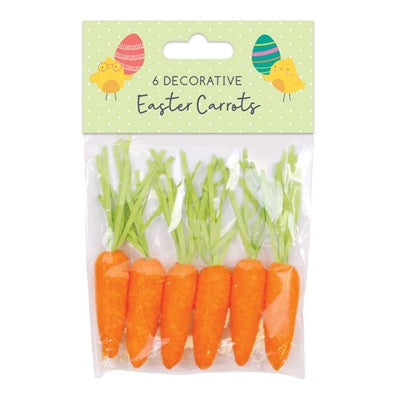 Easter carrot decorations ( 6 Pack)