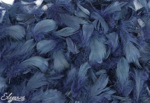 Eleganza Feathers Mixed sizes 3-5inch Navy Blue No.19 (50g bag)