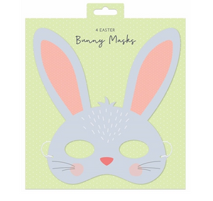 Easter Card Bunny Face Masks (4 Pack)