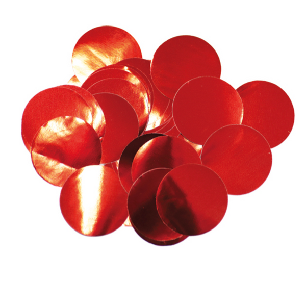 Metallic Foil Confetti Red (10mm x 14g)