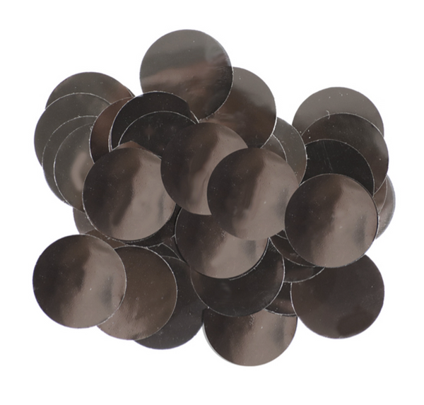 Metallic Foil Confetti Black (10mm x 14g)