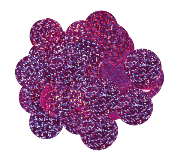 Holographic Foil Confetti Fuchsia (10mm x 14g)