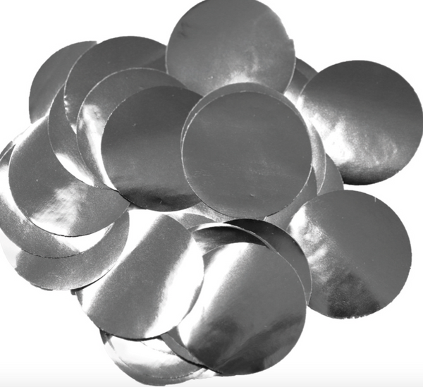 Metallic Foil Confetti Silver (25mm x 14g)