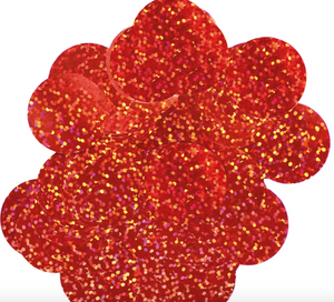 Holographic Foil Confetti Red (25mm x 14g)
