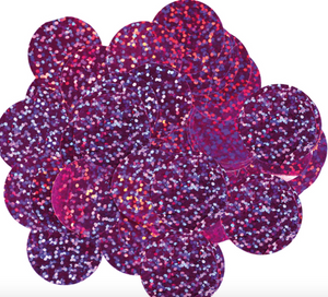 Holographic Foil Confetti Fuchsia (25mm x 14g)