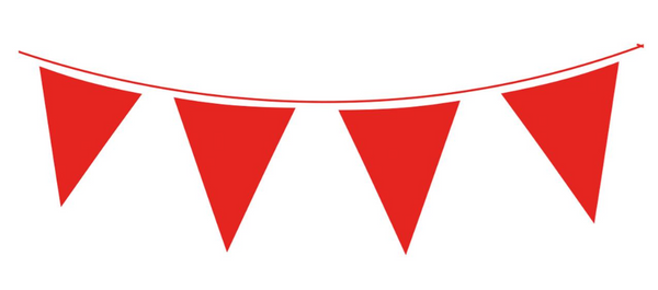 Red Waterproof Bunting (10M)