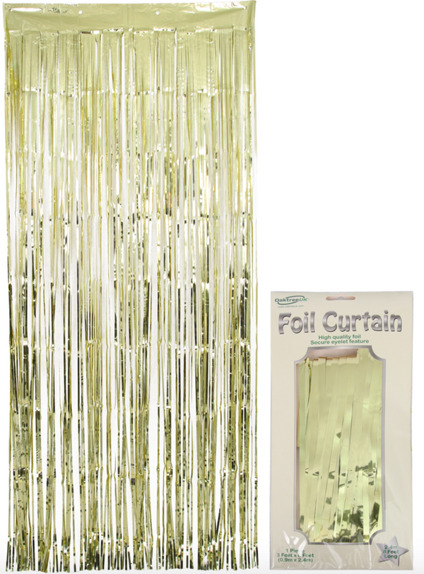 Metallic Gold Foil Door Curtain (0.90m x 2.40m)