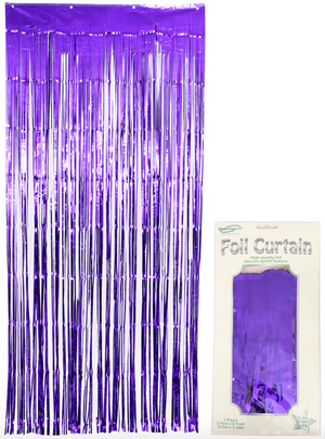 Metallic Purple Foil Door Curtain (0.90m x 2.40m)