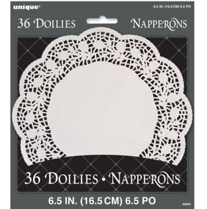White 6.5" Doilies (36 Pack)