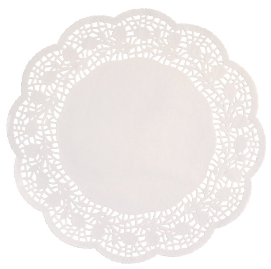 White 10.5" Doilies (16 Pack)