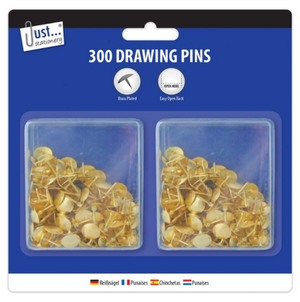 Gold Colour, Domed Drawing Pins
