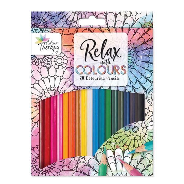 Full Size Colour Pencils Colour therapy (20 Pack)