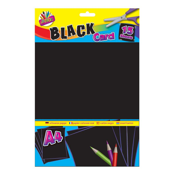A4 Black Activity Card (15 Sheet)
