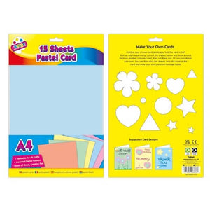 A4 Pastel Card (15 Sheets)