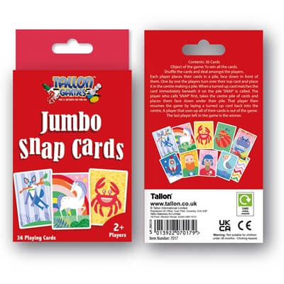 Jumbo Snap Playing Card (85 x 123mm 286gsm)