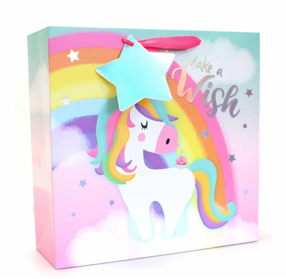 Gift Bag - Unicorn - Square Large