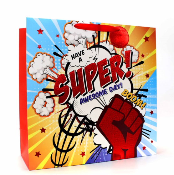 Gift Bag - Super Hero - Square Large