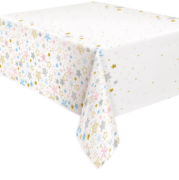 Twinkle Twinkle Little Star Rectangular Plastic Table Cover (54"x84")