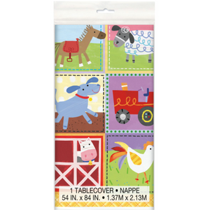 Farm Party Rectangular Plastic Table Cover (54"x84")
