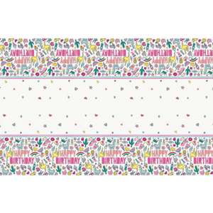 Favorite Things Birthday Rectangular Plastic Table Cover (54"x84")