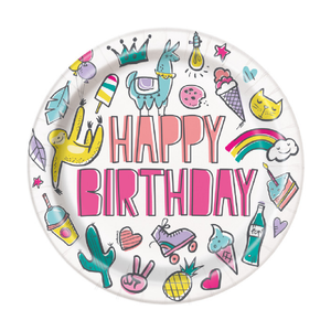 Favorite Things Birthday Round 9" Dinner Plates (8 Pack)