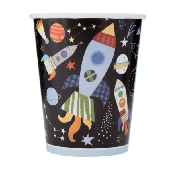 Outer Space 9oz Paper Cups (8 pack)