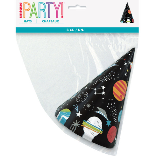 Outer Space Party Hats (8 pack)