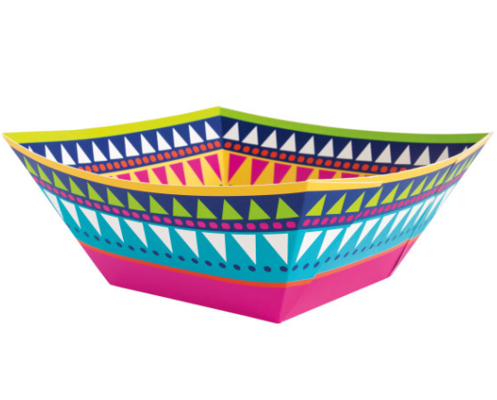 Boho Fiesta Paper Square Bowl