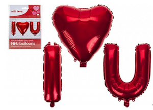 I LOVE YOU' HANGING BALLOONS (40CM)