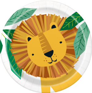 Animal Safari Round 7" Dessert Plates (8 pack)