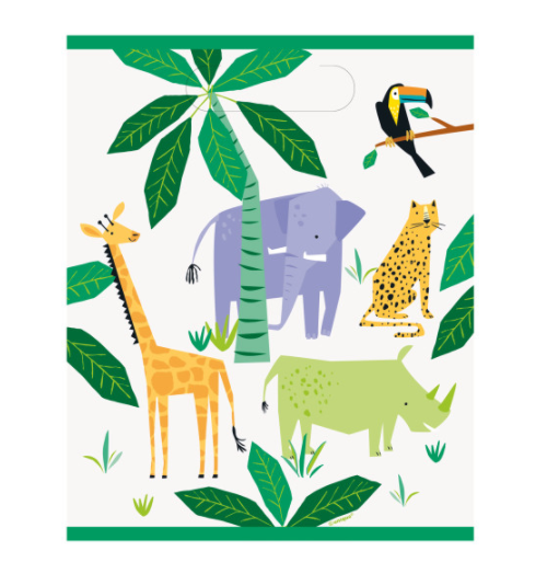 Animal Safari Loot Bags (8 pack)