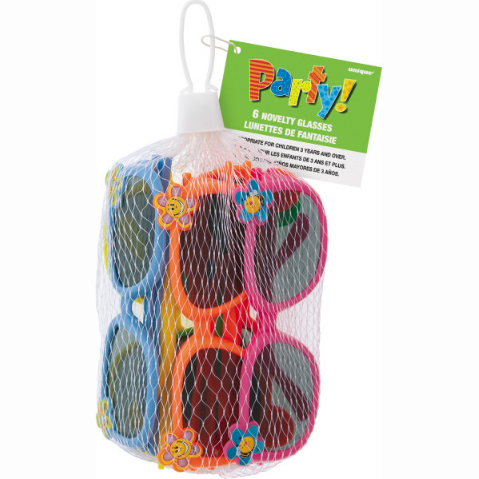 Novelty Glasses Net Bag - Bulk (6 Pack)