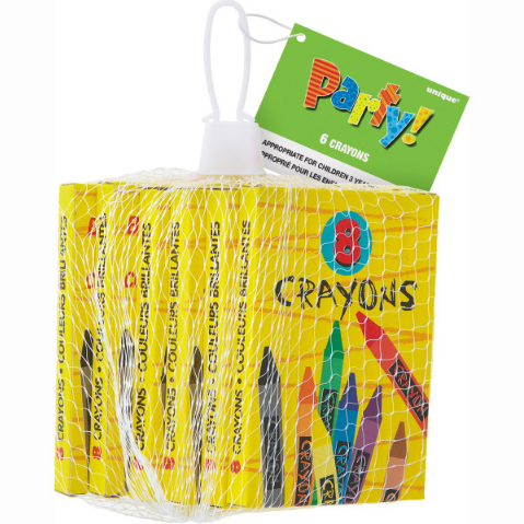 Crayons Net Bag Bulk (6 Pack)