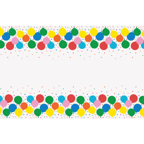 Colorful Balloons Rectangular Plastic Table Cover (54"x84")