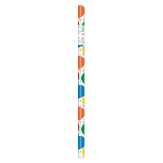 Colorful Balloons Gift Wrap (30" x 5 ft)