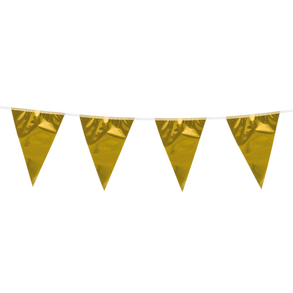Metallic bunting gold (10 m)