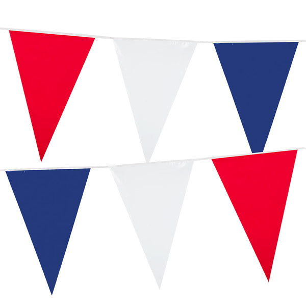Red, White & Blue Giant Bunting (45 x 30 cm)- (10 m)
