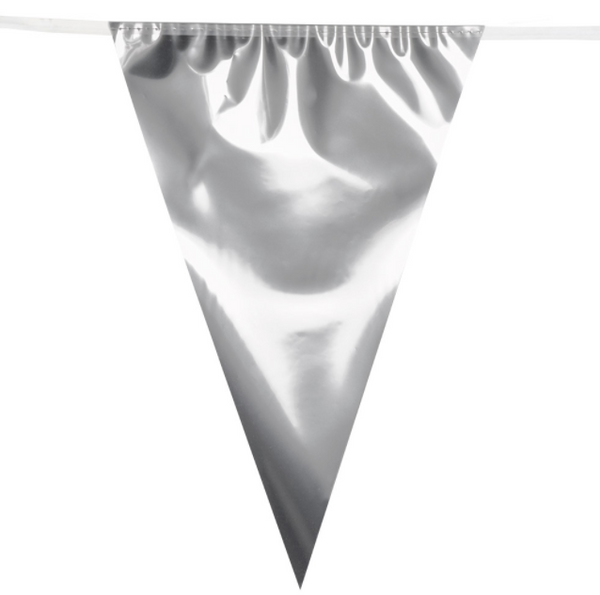 Foil giant bunting silver (10 m)