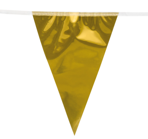 Foil giant bunting gold (10 m)